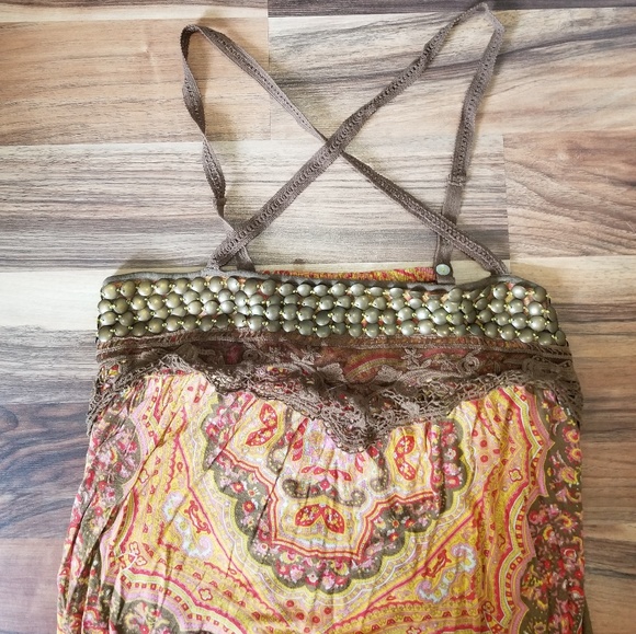 Free People Embellished Fringe Top - Picture 2 of 7